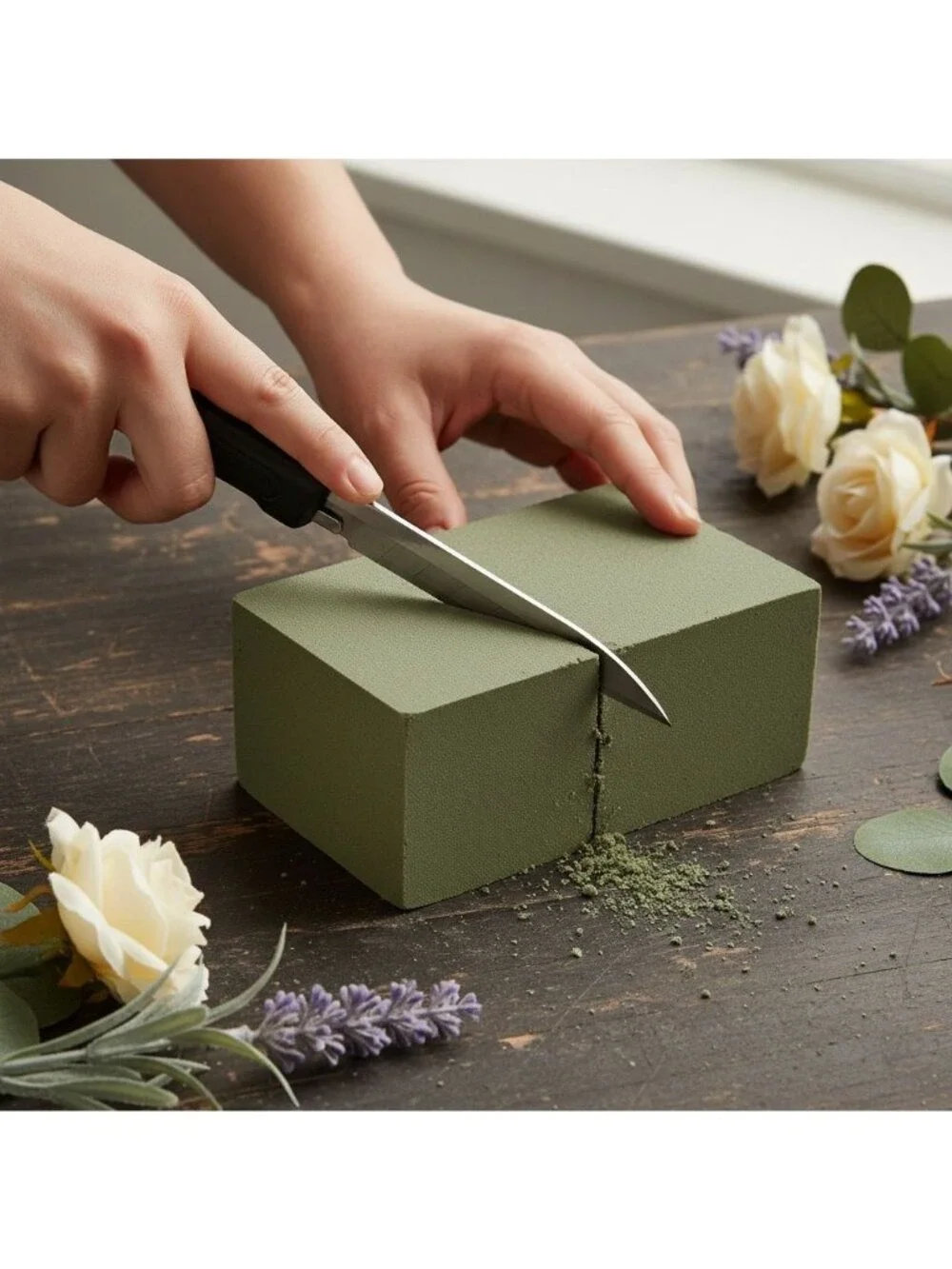 Dry Floral Foam Brick Green Foam For Artificial Flowers Silk Or Dried Floral Cra